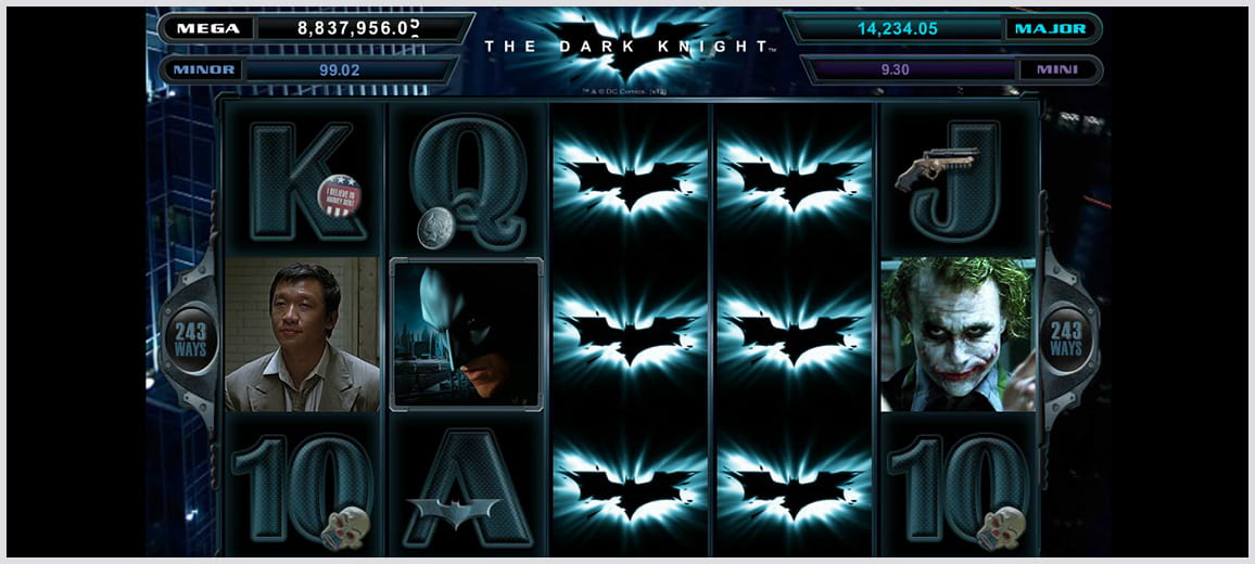 Play Dark Knight, a 5-reel game at Betway