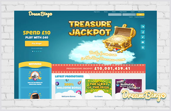 Games, bonuses, and promotions on Dream Bingo for mobile users