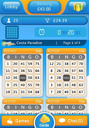 75 Ball Bingo Available on the Costa App