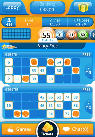 Free Bingo with Jackpots on Costa for Mobile