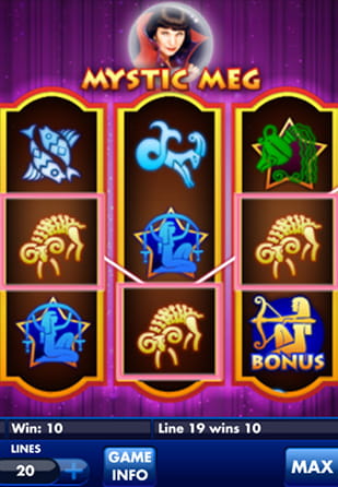 Mystic Meg is offered for mobile play at Fabulous Bingo