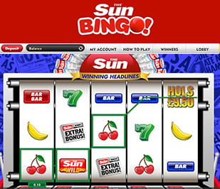 One of the typical Sun slots, Winning Headlines