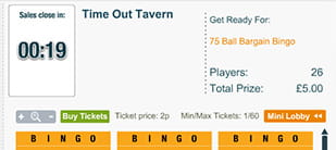 Playing multi-variant bingo in the Time Out Tavern, WH