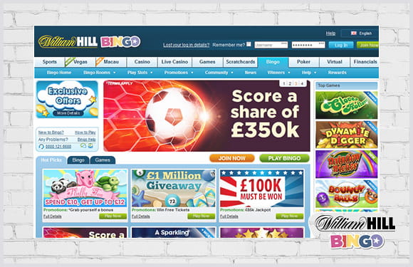 William Hill mobile bingo